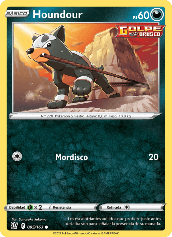 Houndour, carta 95 de Estilos de Combate