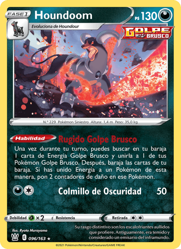 Houndoom, carta 96 de Estilos de Combate