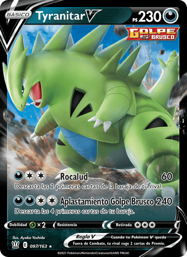 Tyranitar V, carta 97 de Estilos de Combate
