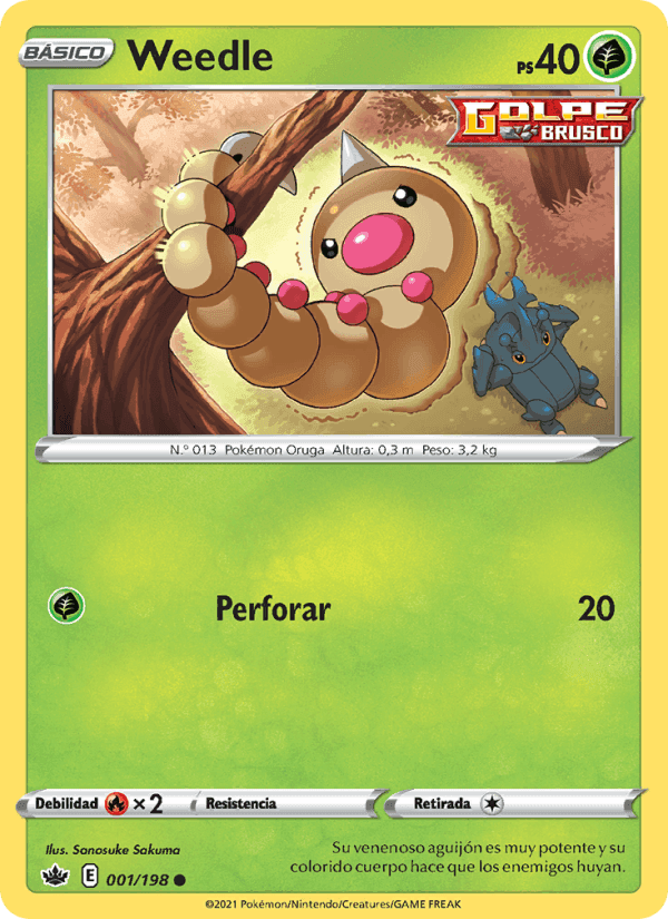Weedle, card 1 from Reinado Escalofriante