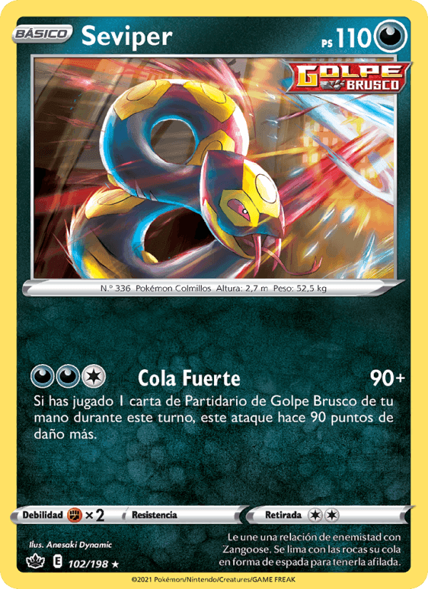 Seviper, carta 102 de Reinado Escalofriante