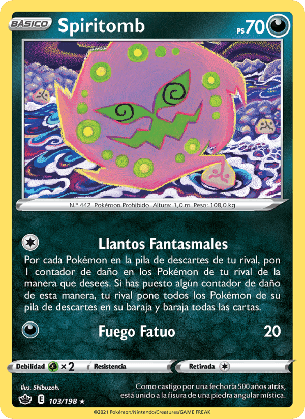 Spiritomb, carta 103 de Reinado Escalofriante