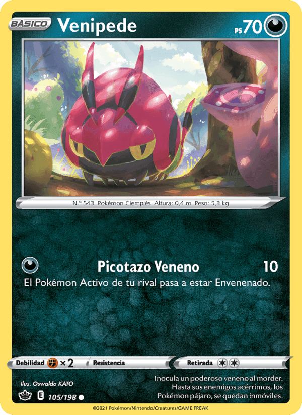Venipede, carta 105 de Reinado Escalofriante