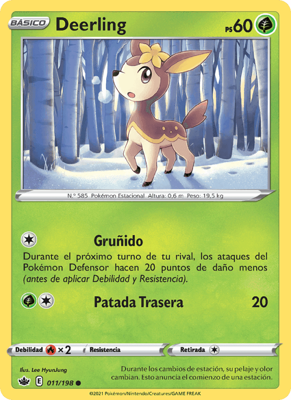 Deerling, carta 11 di Reinado Escalofriante
