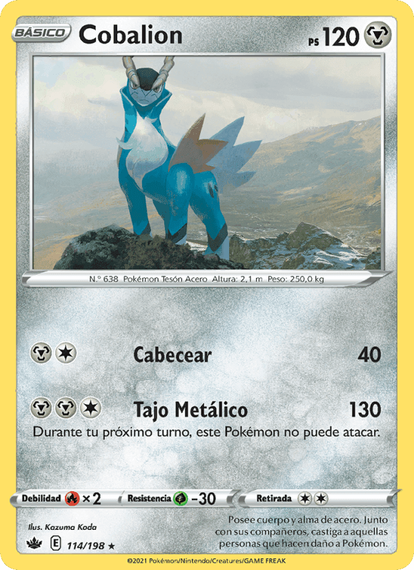 Cobalion, carta 114 di Reinado Escalofriante