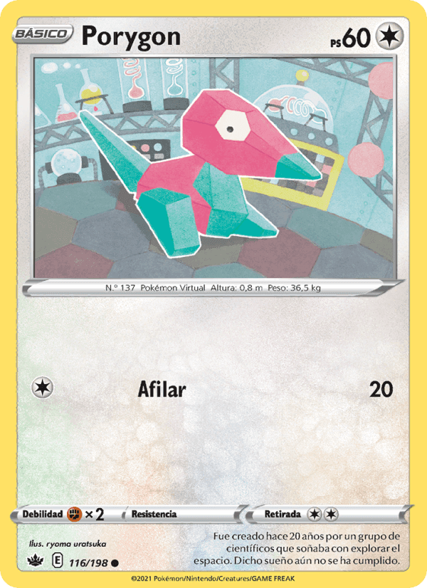 Porygon, carta 116 de Reinado Escalofriante