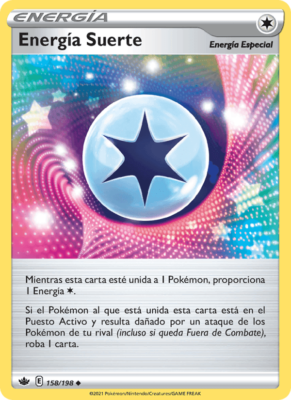 Energía Suerte, card 158 from Reinado Escalofriante