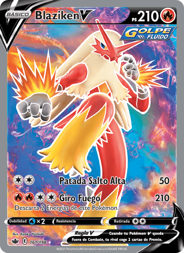 Blaziken V, carta 161 de Reinado Escalofriante