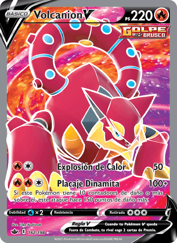 Volcanion V, carta 162 di Reinado Escalofriante