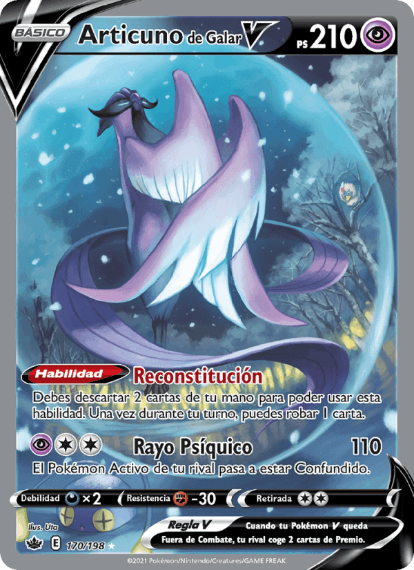 Reinado Escalofriante の 170 番、Articuno de Galar V