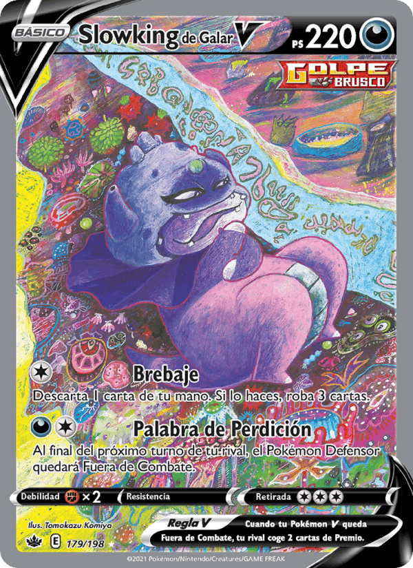 Slowking de Galar V, card 179 from Reinado Escalofriante