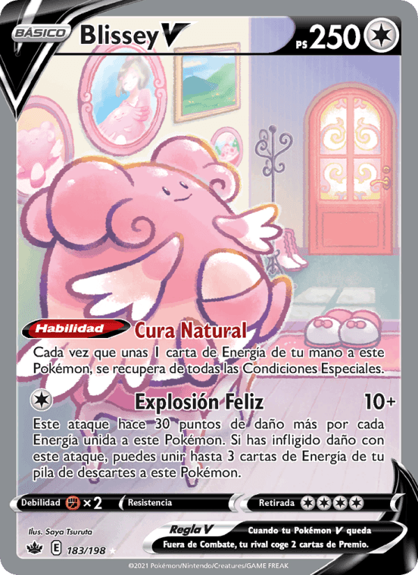 Blissey V, carte 183 de Reinado Escalofriante