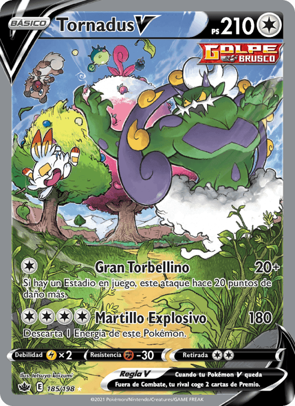 Tornadus V, carte 185 de Reinado Escalofriante