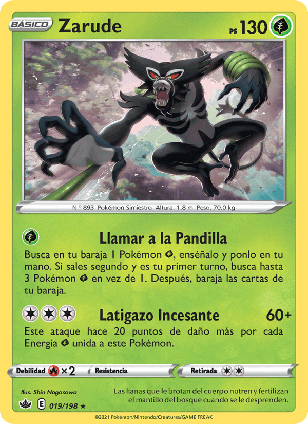 Zarude, carta 19 di Reinado Escalofriante