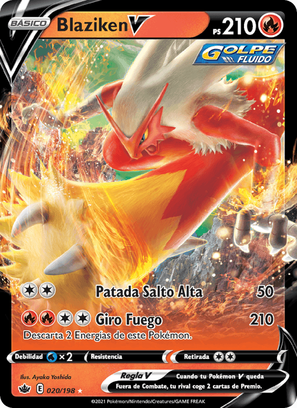 Blaziken V, carta 20 di Reinado Escalofriante