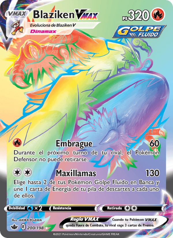 Reinado Escalofriante の 200 番、Blaziken VMAX