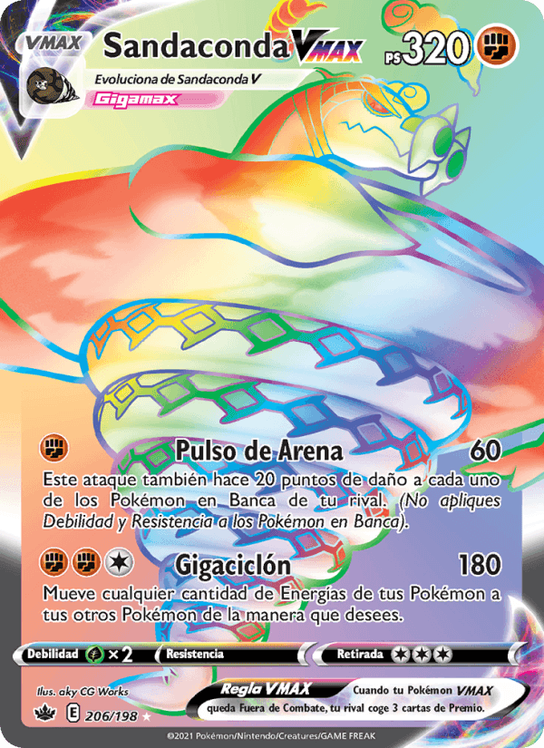 Sandaconda VMAX, card 206 from Reinado Escalofriante