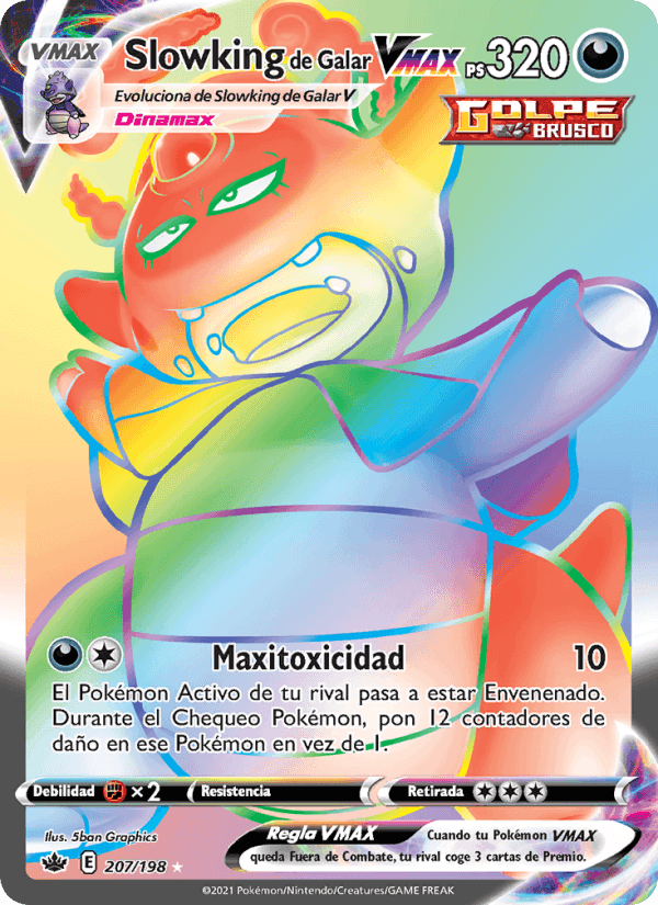 Slowking de Galar VMAX, carta 207 di Reinado Escalofriante