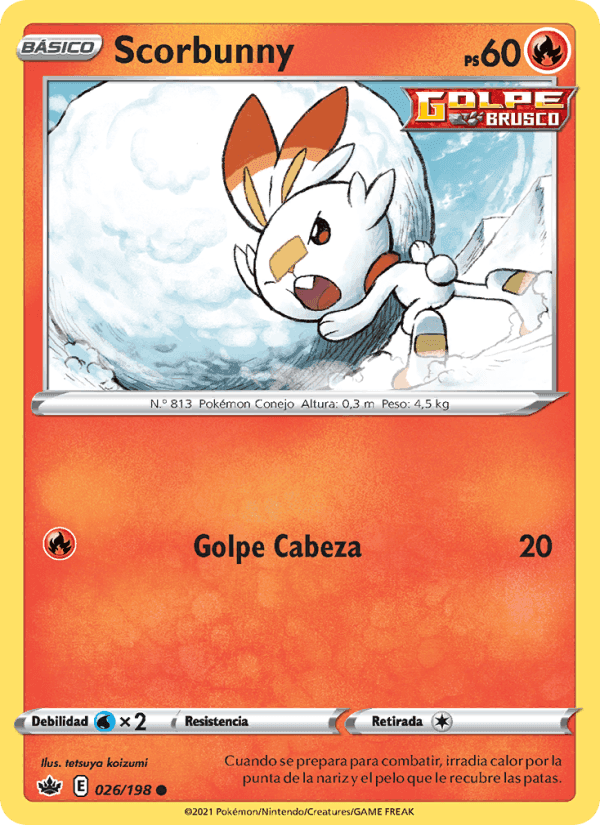 Scorbunny, carta 26 di Reinado Escalofriante