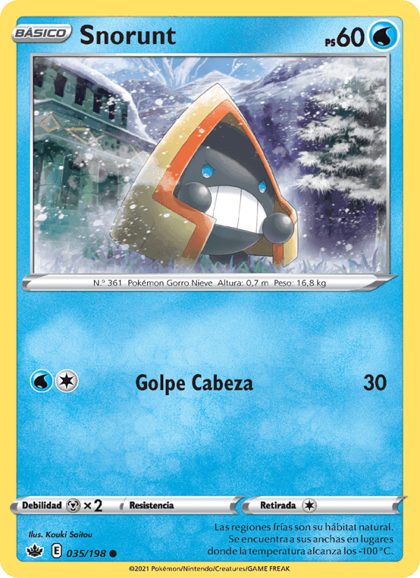Snorunt, card 35 from Reinado Escalofriante