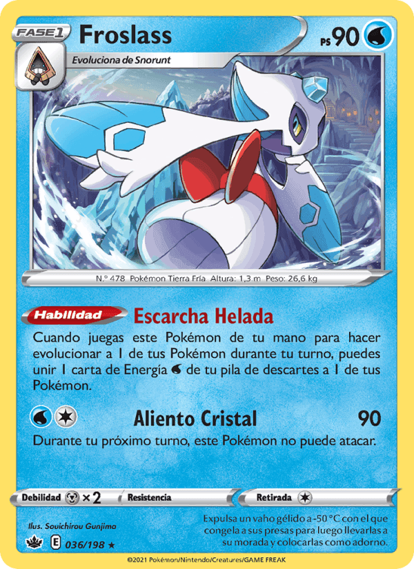 Froslass, card 36 from Reinado Escalofriante