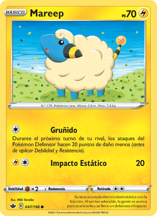 Mareep, card 47 from Reinado Escalofriante