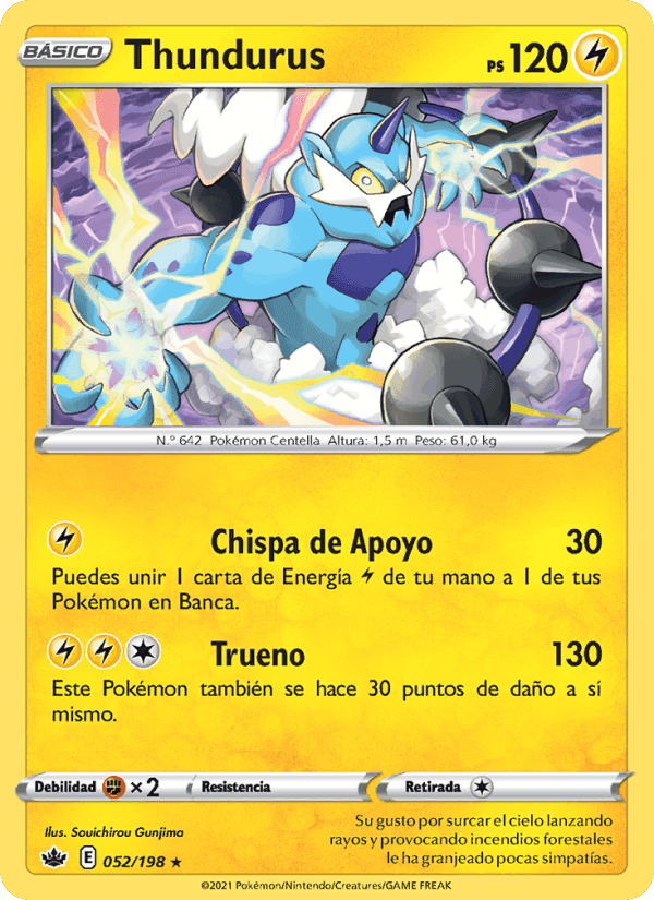 Thundurus, card 52 from Reinado Escalofriante