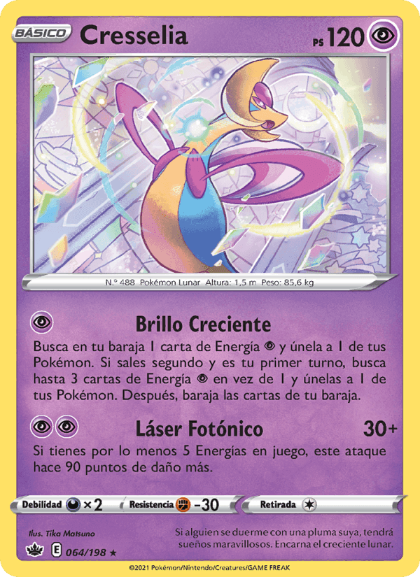 Cresselia, carta 64 de Reinado Escalofriante