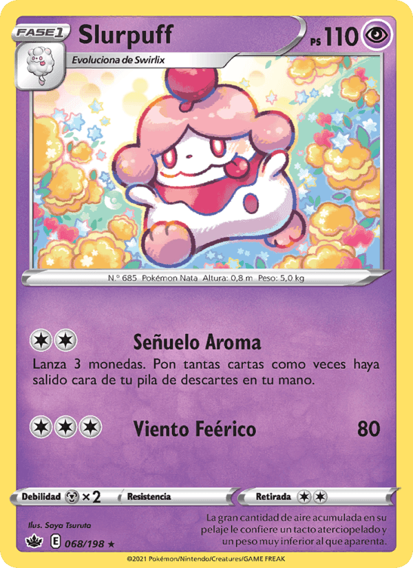 Slurpuff, card 68 from Reinado Escalofriante