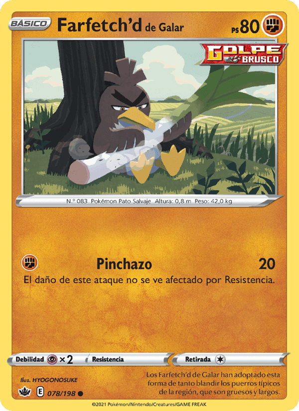 Farfetch'd de Galar, carta 78 de Reinado Escalofriante