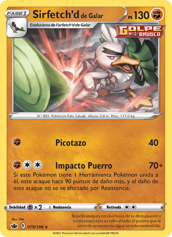 Sirfetch'd de Galar, carta 79 di Reinado Escalofriante