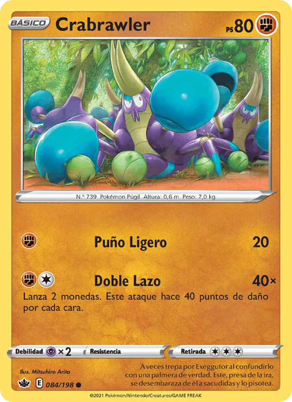 Crabrawler, card 84 from Reinado Escalofriante