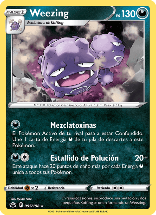 Weezing, carta 95 de Reinado Escalofriante