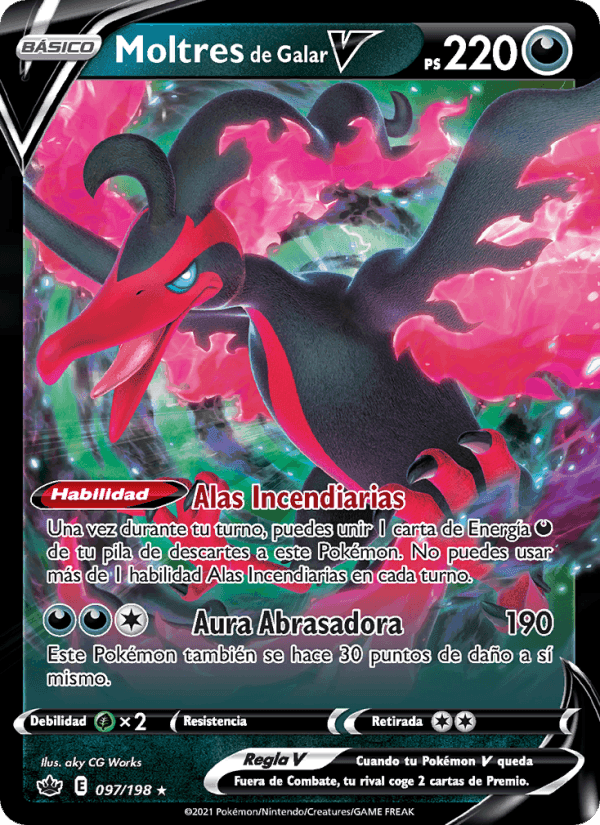 Moltres de Galar V, carta 97 de Reinado Escalofriante