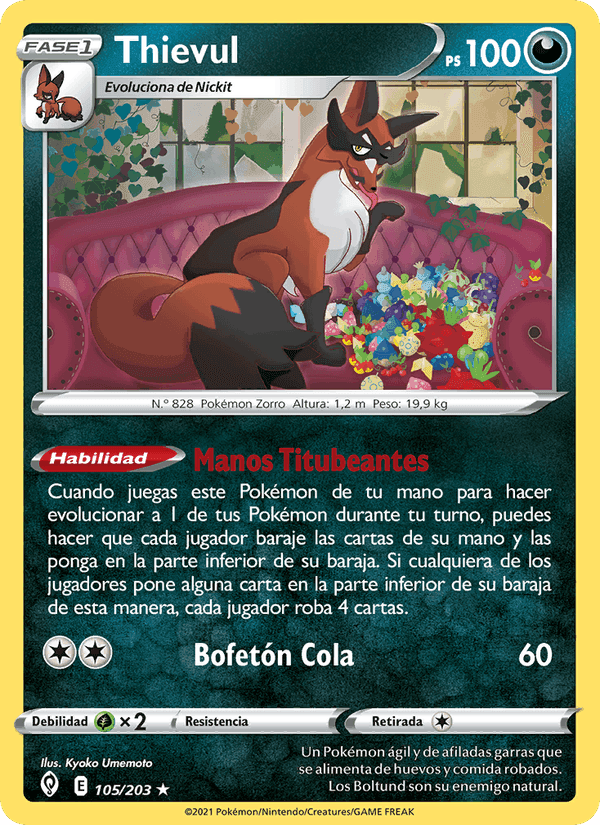 Thievul, carta 105 de Cielos Evolutivos