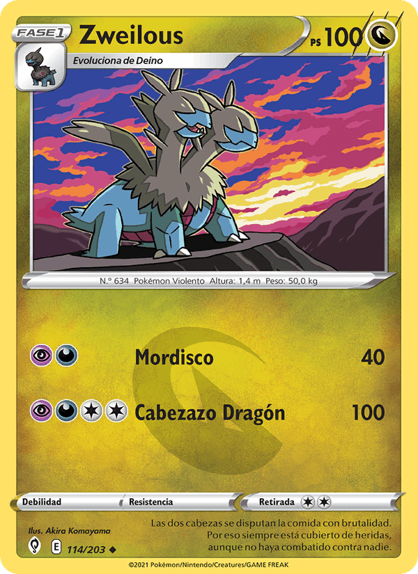 Zweilous, card 114 from Cielos Evolutivos