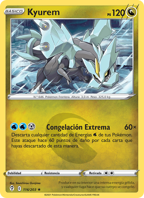 Kyurem, carta 116 di Cielos Evolutivos