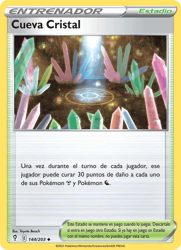 Cueva Cristal, carta 144 de Cielos Evolutivos