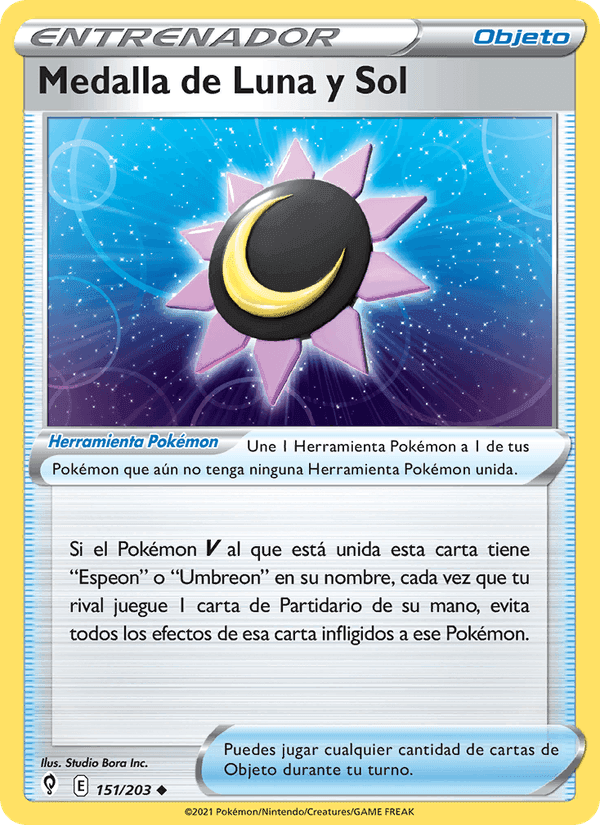 Medalla de Luna y Sol, carta 151 de Cielos Evolutivos