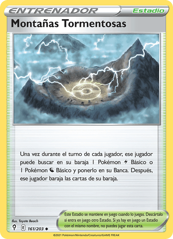 Montañas Tormentosas, carta 161 di Cielos Evolutivos