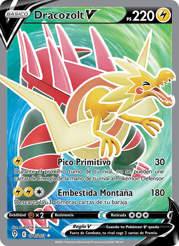 Cielos Evolutivos の 178 番、Dracozolt V