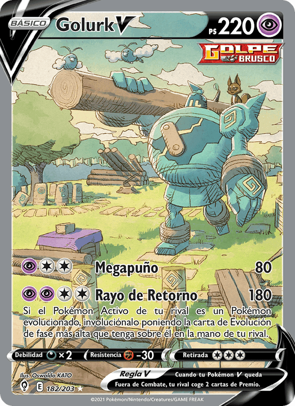 Cielos Evolutivos の 182 番、Golurk V