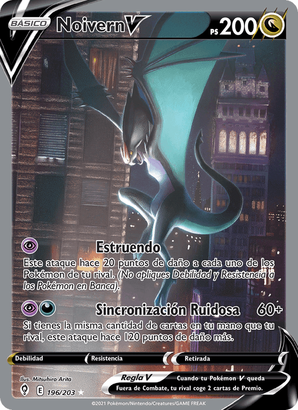 Noivern V, card 196 from Cielos Evolutivos