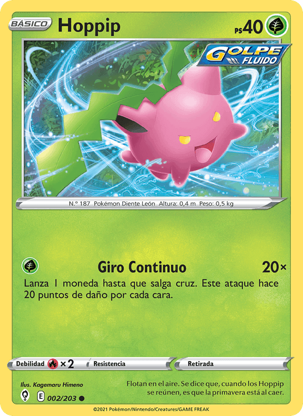 Hoppip, carte 2 de Cielos Evolutivos