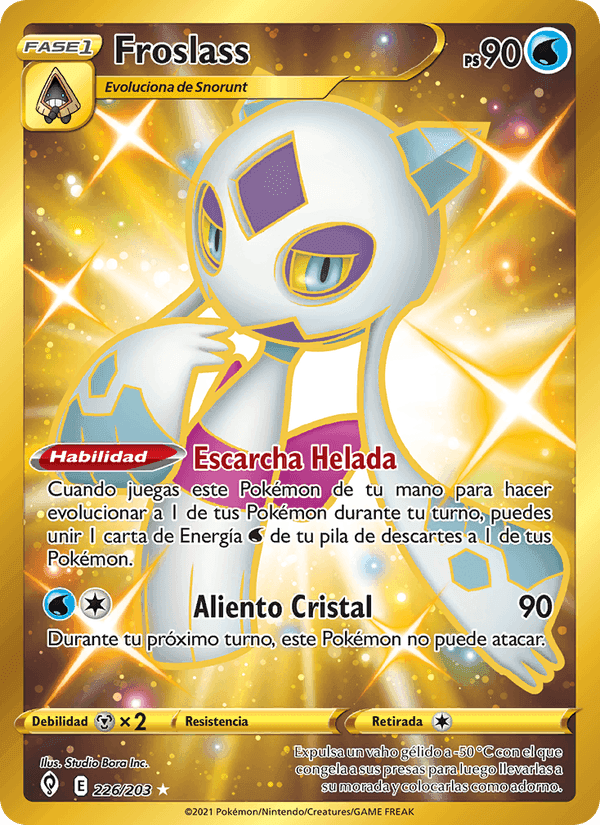 Froslass, card 226 from Cielos Evolutivos