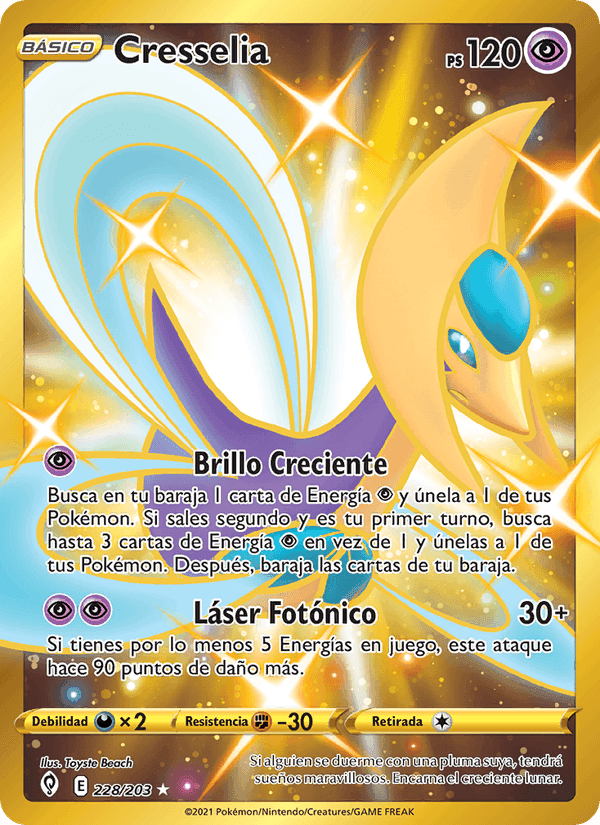 Cresselia, carte 228 de Cielos Evolutivos