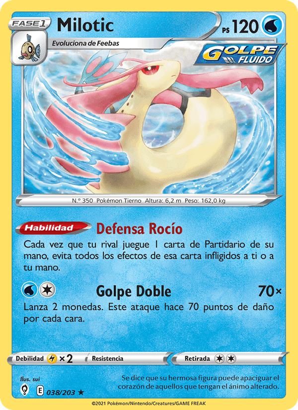 Milotic, carta 38 de Cielos Evolutivos
