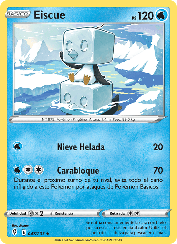 Cielos Evolutivos の 47 番、Eiscue