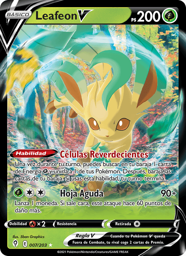 Cielos Evolutivos の 7 番、Leafeon V