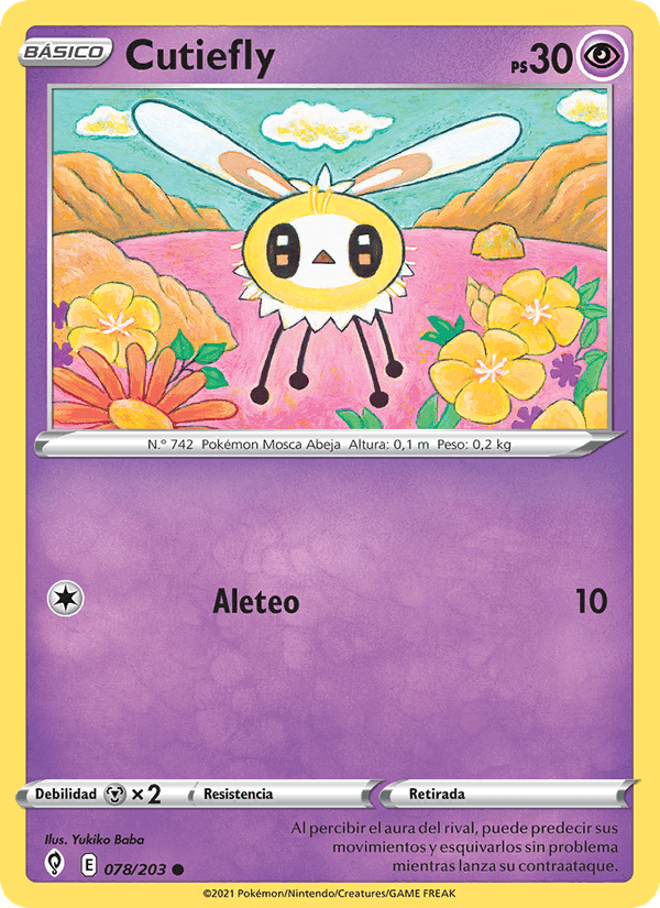 Cutiefly, carta 78 de Cielos Evolutivos